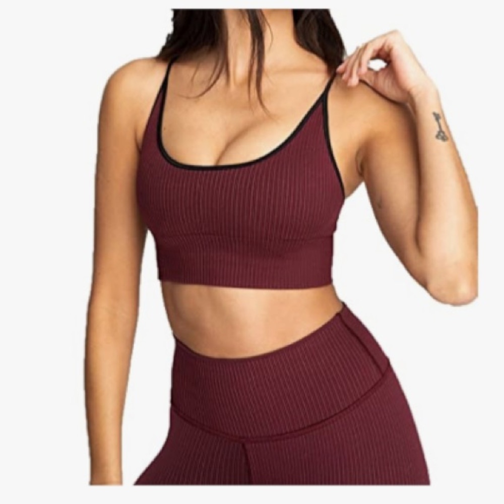 Good American Seamless Ribbed Bra